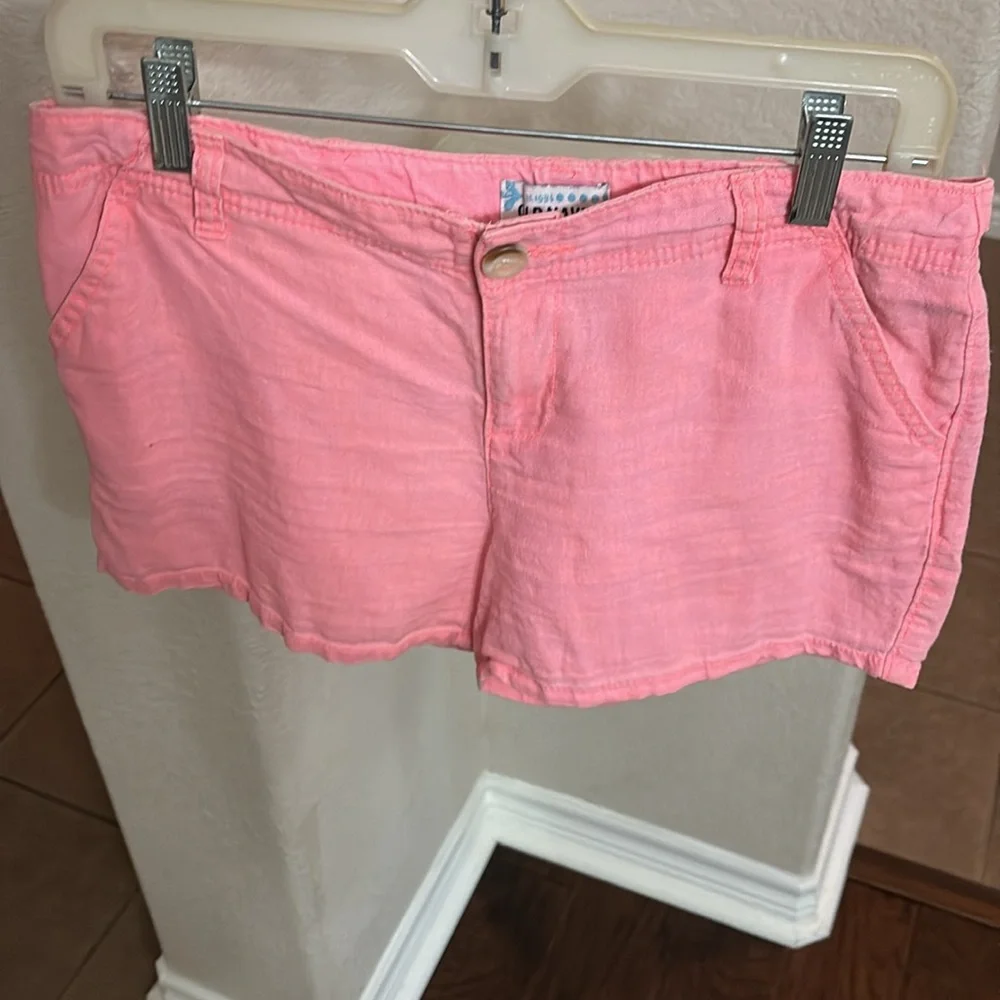 Old Navy lotus orange linen shorts 3.25”size 16